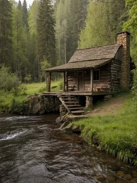 Small Abandoned Houses In The Woods, Old Wooden Cabin, Cozy Log Cabin Exterior, Cabin In The Middle Of Nowhere, Old Mountain House, 1920s Cabin, 1800s Cabin, Abandoned Cabin In The Woods, Old Cabin Interior