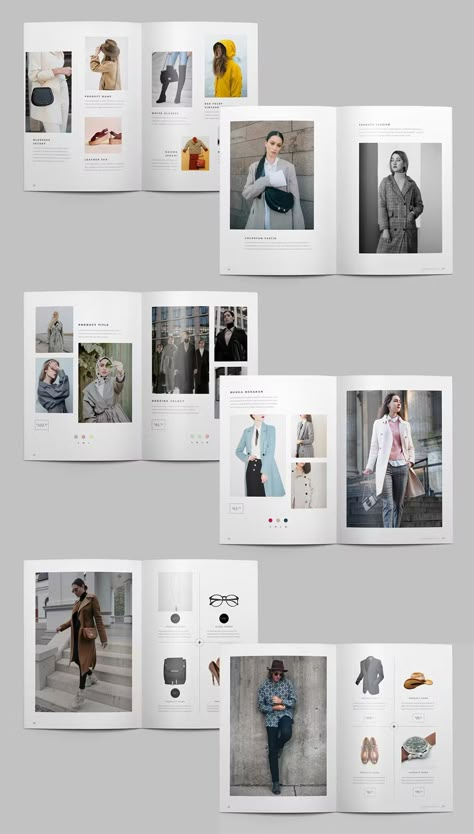 Fashion Catalog Template InDesign INDD & IDML. 38 custom pages. A4, A5 and Letter Size. Luxury Fashion Lookbook Layout, Catalog Design Layout Fashion, Brand Catalog Design, Clothes Catalogue Design, Clothing Catalog Design, Fashion Catalogue Design Layout, Look Book Fashion Layout, Fashion Catalogue Design, Fashion Layout Design