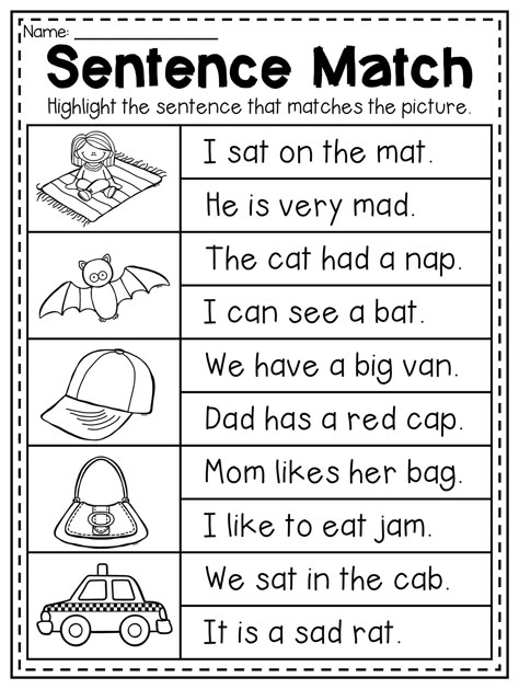 Cvc Sentences Worksheets, Cvc Sentences, Sentence Worksheet, Cvc Worksheets, Cvc Words Worksheets, Cvc Words Kindergarten, Reading Comprehension Kindergarten, English Worksheets For Kindergarten, Cvc Word Families