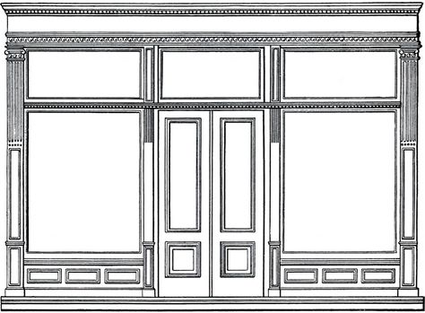 Exterior Door Trim storefront  | Free Architecture Clip Art – Store Front Boutique Store Front, Store Entrance, Design Café, Storefront Design, Shop Doors, Graphics Fairy, Shop Fronts, Shop Front Design, Shop Front