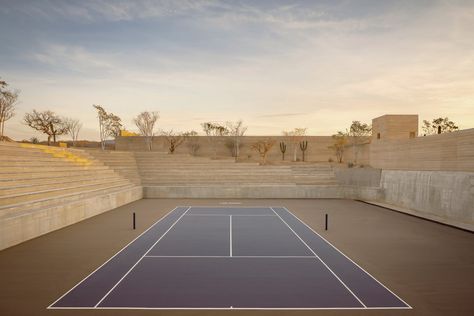 Tennis Court Backyard, Tennis Academy, Sports Architecture, Children Playground, Tennis Event, Sports Hall, Cabo Mexico, Sports Center, San Jose Del Cabo