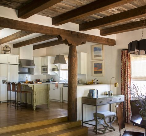 Santa Fe Kitchen Santa Fe Kitchen Design, Santa Fe Style Kitchen, New Mexico Interior, New Mexico Interior Design, Santa Fe Kitchen, Mexico Interior Design, Mexico Interior, Hacienda Kitchen, Bedroom Built Ins