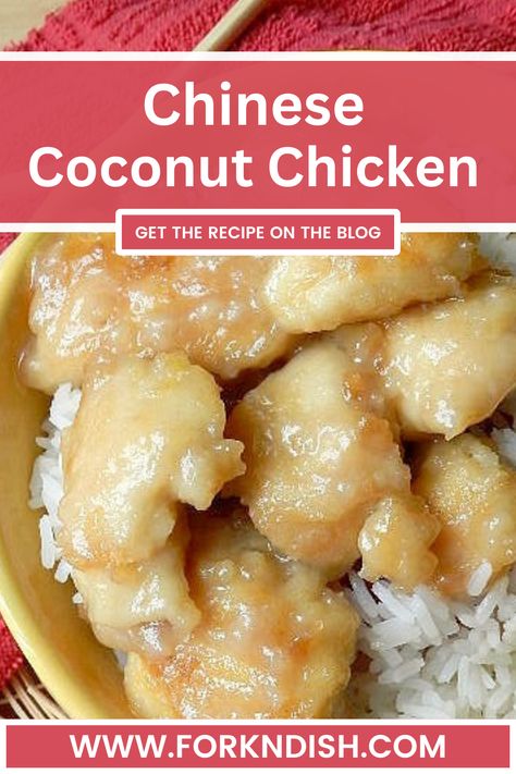 Do you want to try something tasty for dinner? Try this Chinese Coconut Chicken Recipe. Coconut Rice Chicken Recipe, Coconut Sauce Chicken, Chinese Coconut Chicken Recipe, Chinese Coconut Chicken, Creamy Coconut Shrimp Recipe, Chinese Coconut Shrimp Recipe, Coconut Cream Chicken, High Protein Bariatric Recipes, Coconut Chicken Recipe