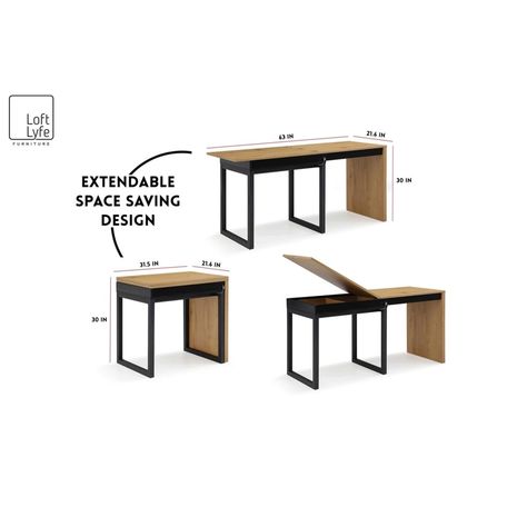 Convertible Desk Space Saving, Extendable Desk, Expandable Desk, Convertible Desk, Desk Modern Design, Multifunctional Desk, Apartment Plan, Building Things, Space Saving Desk