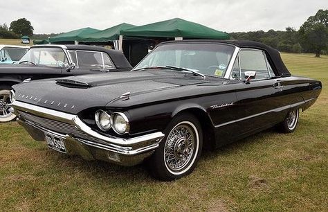 Vintage Convertible, Thunderbird Convertible, Old American Cars, Car Wheels Diy, Ford Mustang Car, 1964 Ford, Car Wheels Rims, Ford Lincoln Mercury, Ford Classic Cars