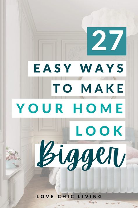 There are so many interior design hacks that will help you make your small home feel bigger. Clever storage ideas for small rooms, the best furniture for small rooms and interior design tricks for a more spacious feel. Everyone is looking for ways to maximize their space. Whether you're wanting to revamp a small bedroom and can't decide the best painting colours for small rooms or a living room that you want to feel bigger, this post has all the answers you're looking for Colours For Small Rooms, Storage Ideas For Small Rooms, Interior Design Hacks, Small Room Paint, Small Bedroom Colours, Clever Storage Ideas, Bungalow Decor, Couches Living, Small Bungalow