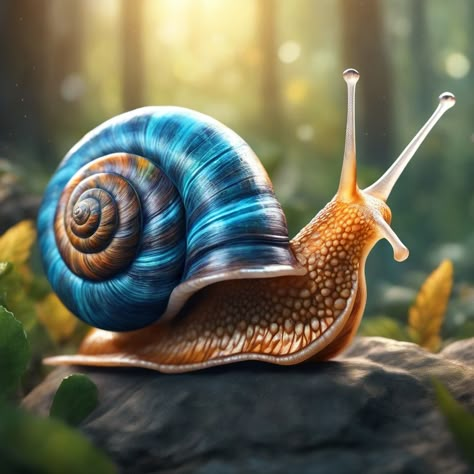 Sea Snail Drawing, Snail Picture, Snail Aesthetic, Fantasy Snail, Snail Photography, Snail Drawing, Snail Image, Garden Critters, Snail Art