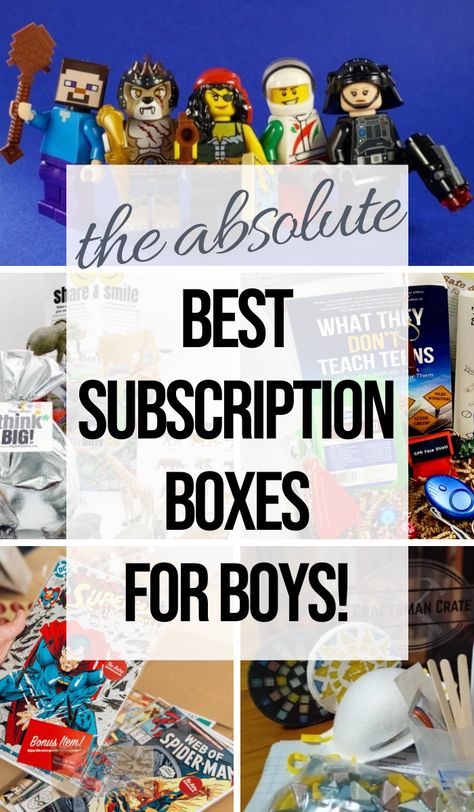 We've compiled the best subscription boxes that are perfect for giving to your boy on his birthday, Christmas, or any other special occasion. #monthlysubscriptions #kidsactivities #kidslearning #3boysandadog Christmas Subscription Boxes, Men Subscription Boxes, Monthly Box Subscriptions, Cheap Subscription Boxes, Kids Subscription Boxes, Homeschool Goals, Teen Boxing, Best Monthly Subscription Boxes, Kids Holidays