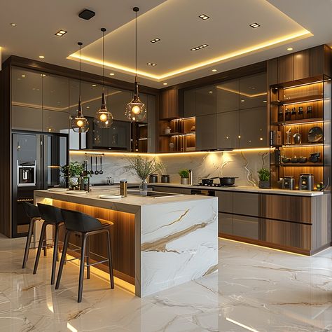 🍽️ Discover the joy of a beautifully designed kitchen 🍽️ Imagine stepping into a kitchen that exudes happiness and tranquility. 🏡✨ At IDW Design, we specialize in transforming kitchens into elegant and functional spaces where you can cook, entertain, and create cherished memories. 🌿💫 Why choose IDW Design? 🤔 Enhance your cooking experience: 🍳 Our designs meticulously consider every detail to ensure your kitchen is sophisticated and practical. Personalized to fit your needs: 🏠 We craft sp... Fitted Kitchen Ideas Modern, Future Home Ideas Interior Design, Beautiful Apartments Interior, U Kitchen Design, Home Decor Ideas Living Room And Kitchen, Interior Design 2025, Elegant Kitchen Design Modern, House Design Interior Kitchen, Beautiful Kitchens Luxury Modern