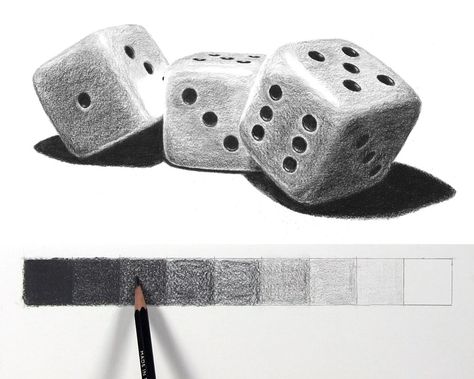 Using a value scale while shading can make a real difference in your pencil drawings. Learn how to have successful shading with value scales. Shading In Drawing, Pencil Value Scale, Still Life Shading Drawing, Shading Drawing Sketches Artworks, Value Art Drawing, Value Scale Art, Value Scale Drawing, Value Drawing Ideas, Value Shading