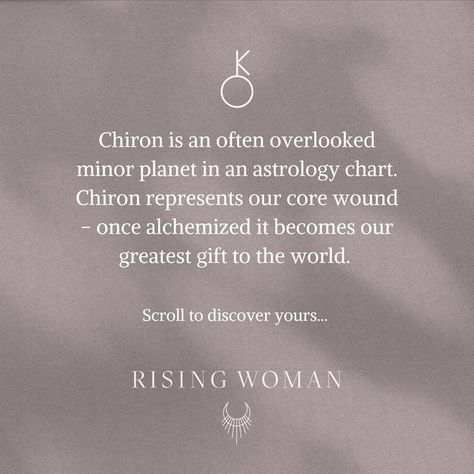 Chiron In Taurus, Chiron In Virgo, Chiron In Gemini, Chiron Astrology, Wild Women Sisterhood, Wounded Healer, Chart Astrology, Birth Chart Astrology, Tarot Astrology