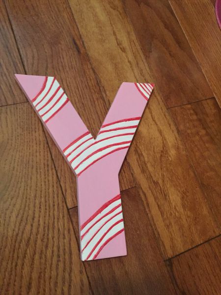 Finished letter Candyland Letters Free Printable, Candy Land Signs Diy, Candyland Signs Diy, Candy Land Letters Free Printable, Candyland Letters, Candyland Bulletin Board Ideas, Candyland Party Theme, Party Letters, Library Christmas