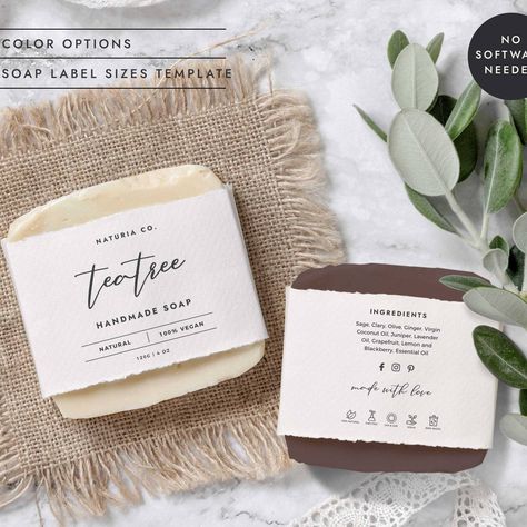 Soap Label Template, Soap Label Design, Soap Labels Template, Label Produk, Diy Candle Labels, Soap Packaging Design, Custom Label Design, Soap Labels, Pantry Labels