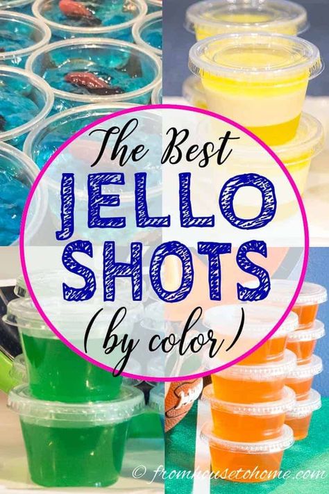 See our list of the best jello shot recipes...they taste great, are easy to make, and go with any color theme...what else do you need for a party? #entertainingdiva   #cocktails #drinks #jelloshots #superbowlparty Best Jello Shot Recipes, Orange Jello Shots, Tequila Jello Shots, Fireball Jello Shots, White Jello, Rum Jello Shots, Easy Jello Shots, Blue Jello Shots, Sour Apple Pucker