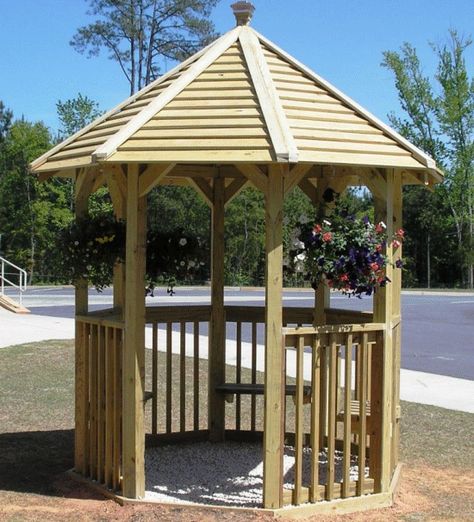 garden gazebo by brian McKenna Wooden Gazebo Plans, Octagonal Gazebo, Wooden Gazebo Kits, Open Gazebo, Small Gazebo, Large Gazebo, Diy Gazebo, Hot Tub Gazebo, Gazebo Plans