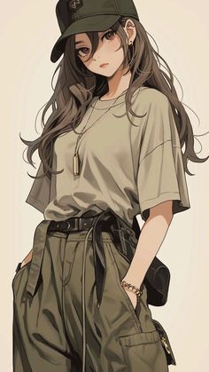 Animated Woman Aesthetic, Character Design Ideas Female, Anime Outfits Female, Anime Brown Hair, Whimsical Art Journal, Anime Show, Demon King Anime, Cartoon Profile Pics, Anime Sketch