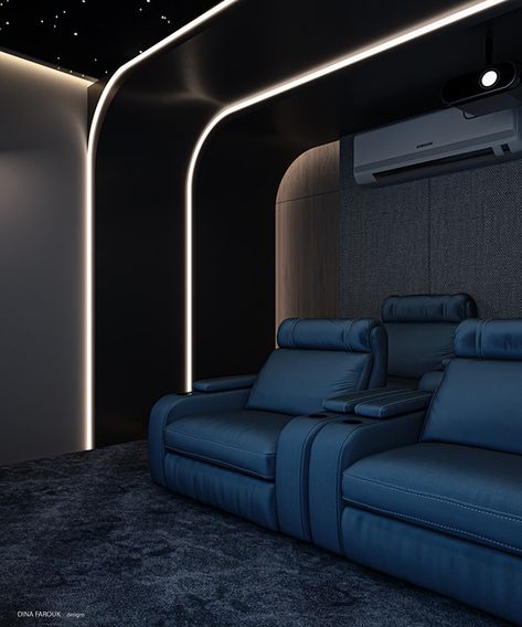 Theatre Rooms, Theater Ceiling, Theater Sofa, Theater Rooms, Home Theater Room Design, Karaoke Room, Theater Room Design, Trade Show Design, Airplane Decor