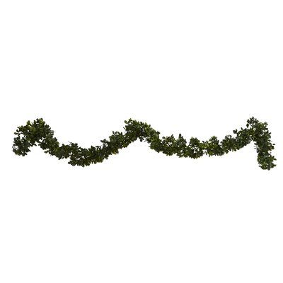 The Holiday Aisle 6" Boxwood Artificial Garland Boxwood Garland, Outdoor Garland, Simple Decorations, Artificial Garland, Outdoor Set, Artificial Boxwood, Silk Floral Arrangements, Artificial Flowers And Plants, Silk Plants