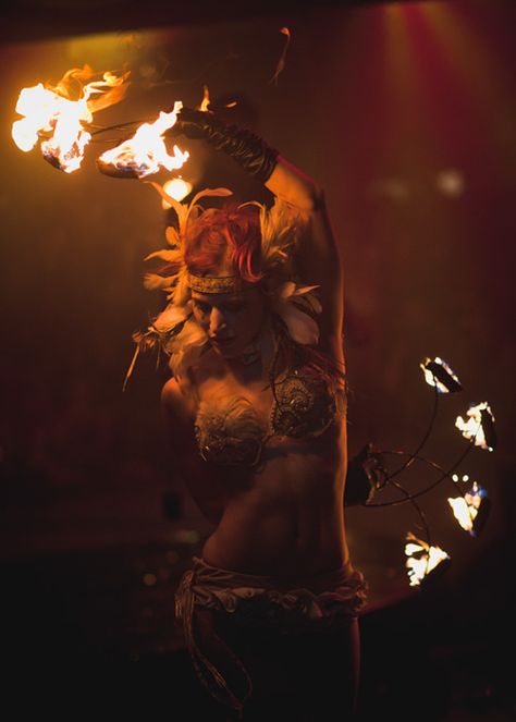 Fire Dancer - Alysia Michelle James Fire Poi, Deep Books, Breathing Fire, Dark Circus, Fire Fans, Fire Dancer, Night Circus, Pantomime, Circus Art