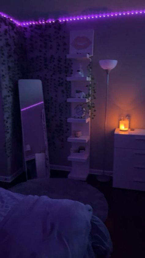 Baddie House Decor, Baddie Room Ideas, Baddie Bedroom, Baddie Bedroom Ideas, Baddie Room, Space Watch, Purple Room Decor, Gaming Rooms, Girly Room Decor