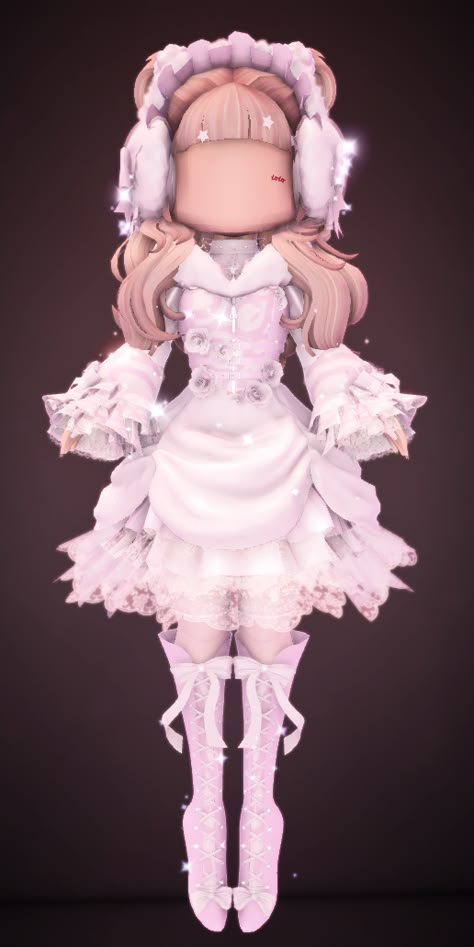 Moon And Stars Royale High Outfit, Whimsy Witch Royale High, Royal High Outfits Ideas, Goddess Of Triumph, Royal High Outfits, Snow Witch, Fuzzy Earmuffs, Witch Skirt, Winter Guardian