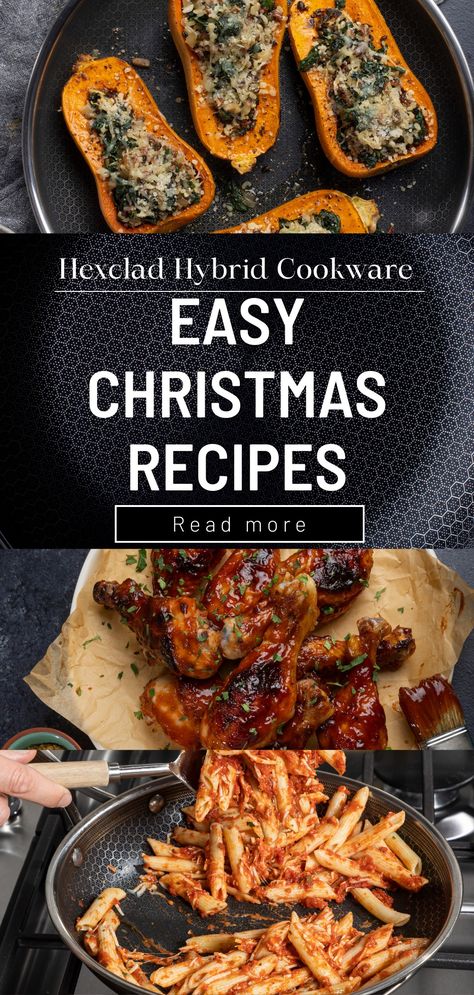 This holiday season, try these delicious and easy Christmas recipes from HexClad! Hex Clad Recipes, Hexclad Cookware Recipes, Hexclad Recipes, Easy Christmas Recipes, Christmas Recipes Easy, Hamburger Recipes, Recipe Blog, All Recipes, Seasonal Recipes