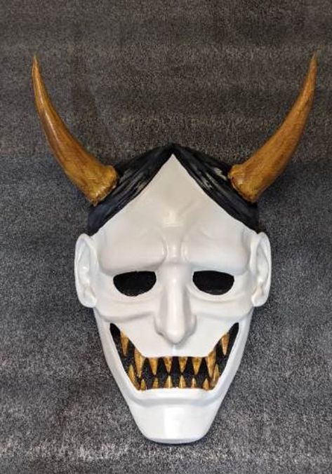 Shinigami Mask, Cosplay Mask, Costume Hats, The Mask, 3d Printed, Acrylic Paint, Printing Process, Etsy App, 3d Printing