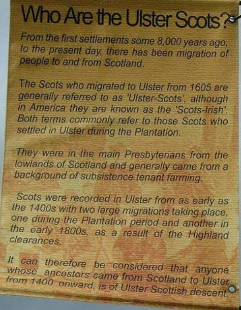 Ulster Scots origin Ulster Scots, Scottish Myths, Storries Scottish Steadings, Clan Donnachaidh, Scotland 1700s, Irish English, The Witchery Scotland, Irish Ancestry, Irish Genealogy