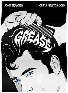 Grease Movie Poster, Chloe Chapman, Grease Movie, Ideas Habitaciones, Old Movie Posters, Movie Poster Wall, Canvas Drawings, Movie Posters Design, Horror Movie Posters