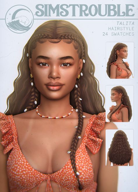 Sims 4 Curly Hair, Sims 4 Black Hair, Cc Sims4, Mod Hair, The Sims 4 Skin, Pelo Sims, The Sims 4 Packs, Sims 4 Mm Cc, Sims 4 Body Mods