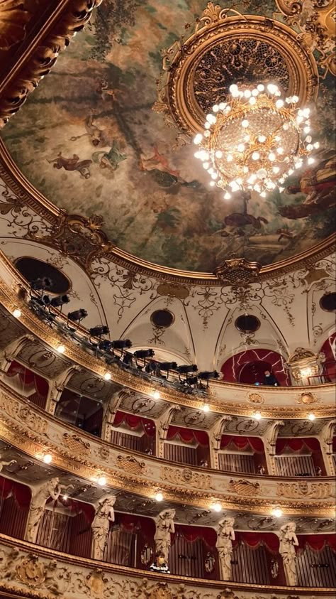 Back Stage Aesthetic, Hnk Zagreb, Pretty Ceilings, Decadence Aesthetic, Theatre Wallpaper, All The Worlds A Stage, Chandelier Aesthetic, Stage Aesthetic, Culture Around The World