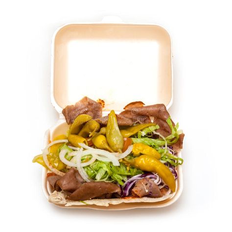 Kebab Takeaway, Donner Kebab, Doner Kebab, 3d Object, Kebabs, Food Inspo, White Background, Kindergarten, Cafe