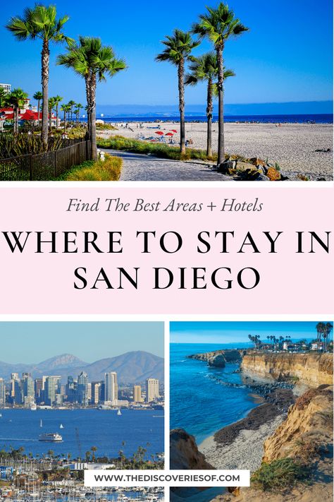 Where to Stay in San Diego: The Best Areas + Hotels San Diego Where To Stay, Where To Stay In San Diego, Birch Aquarium, North Park San Diego, San Diego Hotels, North America Travel Destinations, Petco Park, Hotel Del Coronado, Beachfront Hotels