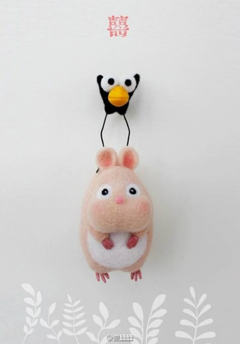 千と千尋の神隠しの坊ちゃん🎵かっわい〰️😆 Needle Felting Diy, Wool Needle Felting, Needle Felting Tutorials, Needle Felting Projects, Felting Tutorials, Needle Felt, Needle Felted Animals, Felt Diy, Felt Dolls