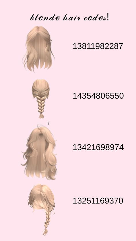 𝓁ℯ𝓉 𝓂ℯ 𝓀𝓃ℴ𝓌 𝒾𝒻 𝓎ℴ𝓊 𝓌𝒶𝓃𝓉 𝓈ℴ𝓂ℯ 𝒾𝓃 𝒷𝓇ℴ𝓌𝓃! Hair Codes Blonde Bloxburg, Berry Avune Blonde Hair Codes, Blond Bloxburg Hair Codes, Messy Hair Codes For Berry Ave, Berry Ave Blond Hair Codes, Barry Avenue Blonde Hair Codes, Bloxburg Bangs Codes Blonde, Berry Avenue Codes Blonde Hair Clip, Roblox Blonde Braid Hair Codes