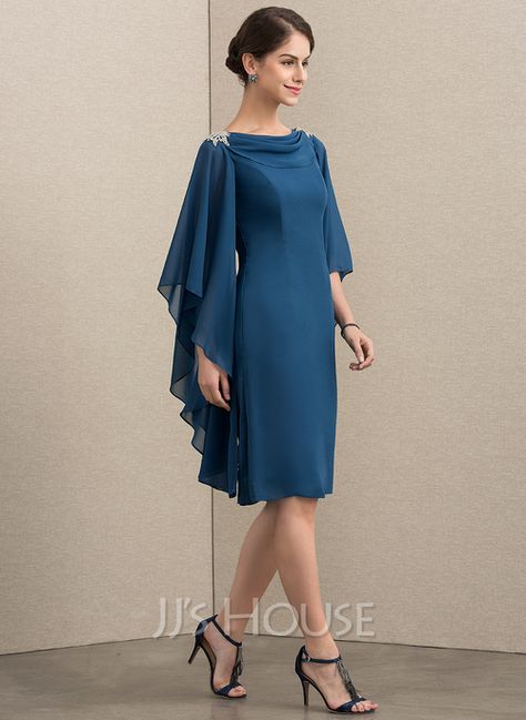 Cocktail Dress Classy, Dress Pesta, Sukienki Plus Size, Chiffon Cocktail Dress, Mother Of Groom Dresses, Stylish Party Dresses, Classy Dress Outfits, فستان سهرة, Lace Blue Dress