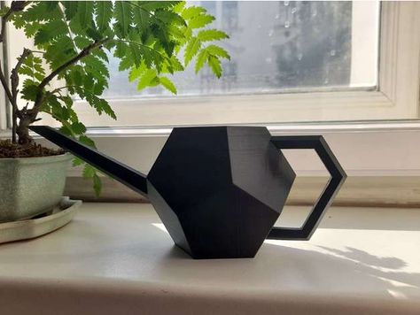 Small dodecahedron based watering can for your bonsai, cacti etc.. I recommend blocking supports on the nozzle side, it prints just fine without them. Useful 3d Prints, 3d Printing Art, Toy Sculpture, 3d Printing Diy, Plant Projects, Water Can, Watering Can, 3d Printer, 3d Print