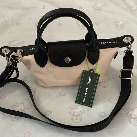 Longchamp Le Pliage Energy XS White Handbag