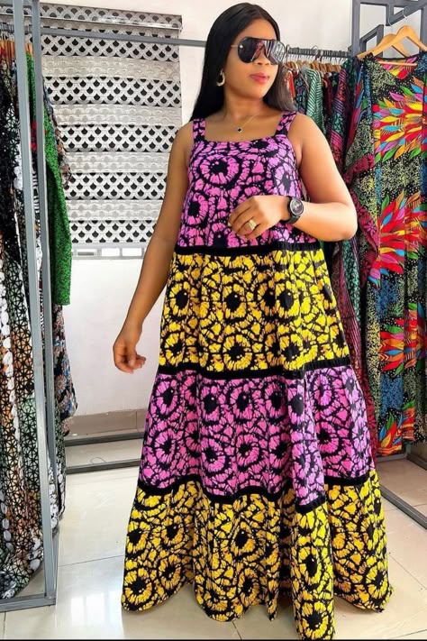 Ankara Fled Gown Style, Unique Outfit Ideas For Women, Carribean Gown Styles Ankara, Carrebian Gown Styles, Ankara Carribean Long Gown Styles, Ankara Kaba Styles, Flay Gown Styles Long, Campalla Gown Styles, Kaba Styles African Fashion Ankara