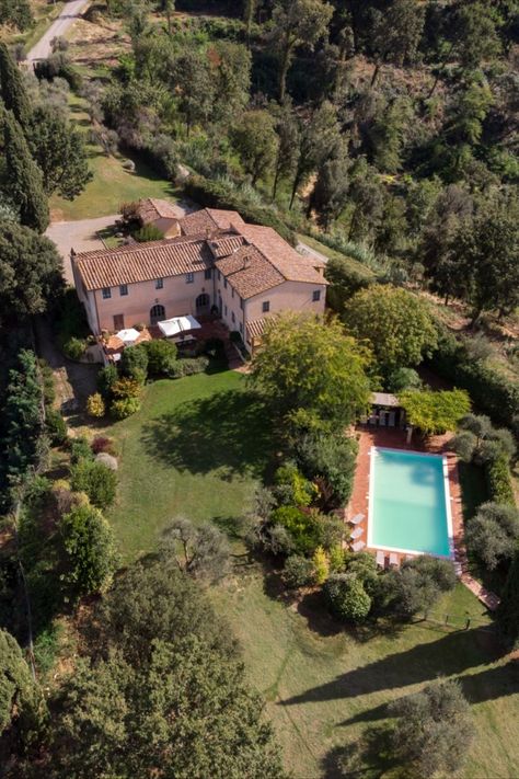 Nestled in the hills of Tuscany, Villa Uva is a hidden hideaway for families. Perfectly isolated in the countryside, this 19th century house is the perfect Italian getaway. #countryside #luxutyvilla #tuscany #familyvilla #luxuryvacation Italian Countryside Villa, Big House In The Countryside, Italian Villa Pool Tuscany Italy, Countryside Italy Home, Tuscany Italy Architecture, Tuscany Villa Aesthetic, House In Tuscany, Tuscany Italy Countryside Villas, Villa In Tuscany