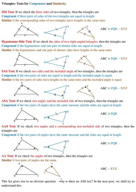 Triangles – Similarity and Congruence – CAT-holics Congruent Triangles, Geometry Proofs, Text Features Worksheet, Geometry Interactive Notebook, Geometry Notes, Similar Triangles, Triangle Worksheet, Geometry Lessons, Shape Tracing Worksheets