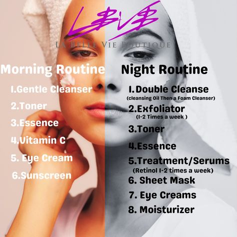 Daily Beauty Routine Checklist, Night Time Skincare Routine Order, Basic Night Skincare Routine, Skin Routine Steps, Nighttime Skincare Routine, Best Nighttime Skincare Routine, Simple Nighttime Skincare Routine, Dry Skin Acne, Control Oily Skin