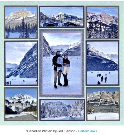 Scrapbooking Alaska, Cruise Scrapbook Pages, Jodi Benson, Family Scrapbook Layouts, Winter Scrapbook Layouts, Pictures Of Nature, Mosaic Moments, Beach Scrapbook Layouts, Scrapbooking Layouts Travel