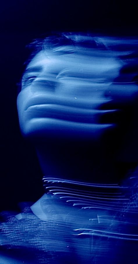 Blue Gel Photography, Blue Future Aesthetic, Blue Editorial Photography, Water Reflection Photoshoot, Uv Light Photography, Blue Themed Photoshoot, Vortex Aesthetic, Blue Photo Aesthetic, Alternate Reality Aesthetic