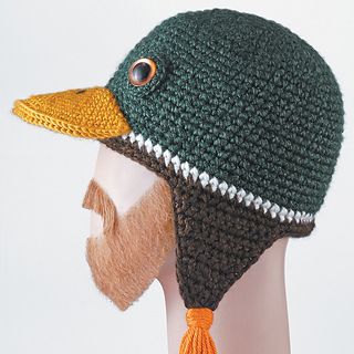 Crocheted Animal Hats Free Patterns, Silly Crochet Hats Free Pattern, Animal Hat Crochet Pattern Free, Crochet Bird Hat, Funny Crochet Hat Patterns Free, Funny Crochet Hats, Hats Patterns Free, Crochet Duck Hat, Fun Crochet Hat