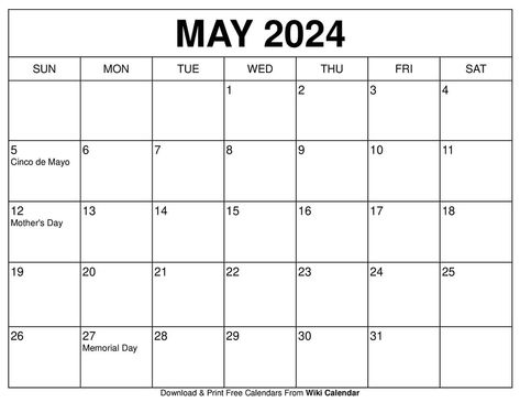 May 2024 Calendar June Calendar Printable, 2024 Printable Calendar, 2024 Calendar Printable, Summer Calendar, 2020 Calendar Template, Uplifting Phrases, August Calendar, January Calendar, Calendar June