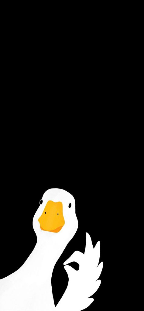 Black Duck Wallpaper, Duck Wallpaper Black, Cartoon Duck Wallpaper, Duck Lockscreen, Duck Wallpaper Iphone, Cute Duck Illustration, Ducks Cute, Duck With Knife, Cool Duck