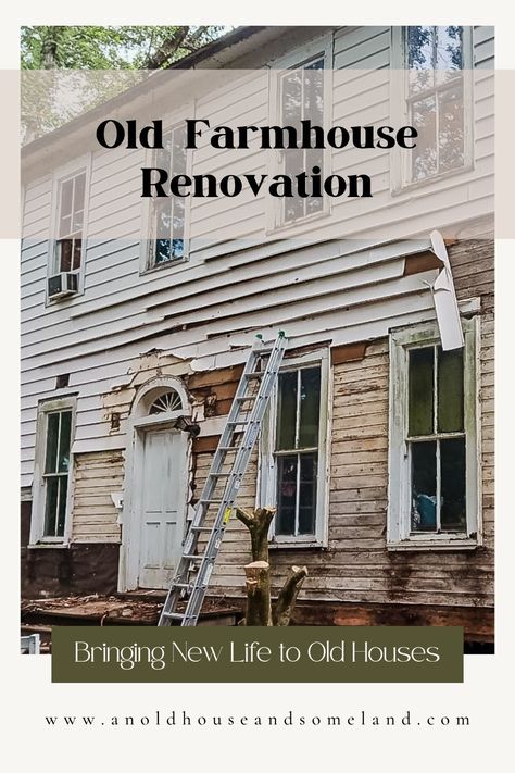 Old farmhouse renovation. Bringing New Life to Old houses. Old Farmhouse Renovation, Old House Renovation, 1910 House, Restoring Old Houses, Old Houses Renovation, Southern Farmhouse, Farmhouse Renovation, House Restoration, Old Farm Houses