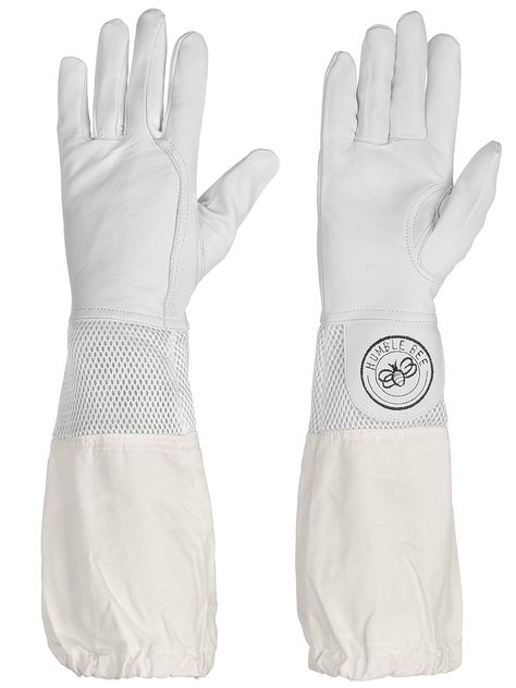 PRICES MAY VARY. Professional beekeeper gloves with supple goat leather hands, ventilated wrists, medium-weight canvas sleeves, and elastic cuffs Medium-weight 50% cotton canvas / 50% goat leather composition provides unrivaled protection against bee stings Tailored fit with mid-length sleeves, plus elastic cuffs to keep the gloves comfortably in place Unisex design for men and women Humble Bee supports not-for-profit organizations that encourage local beekeeping activities and promote bee conse Bee Conservation, Beekeeping Suit, Beekeeping For Beginners, Humble Bee, Beekeeping Equipment, Bee Keeping Supplies, Body Types Women, Bee Sting, Mid Length Sleeves