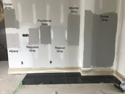 Neutral Sherwin Williams colours #gray #grey #greige #paint colours #sherwinWilliams #perfect grey Neutral Sherwin Williams, Stone Grey Paint, Den Colors, Redo Basement, Moody Walls, Outside House Paint, Grey Painted Walls, Best Gray Paint Color, Home Wall Colour